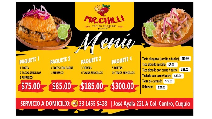 Mr.Chilli tortas ahogadas