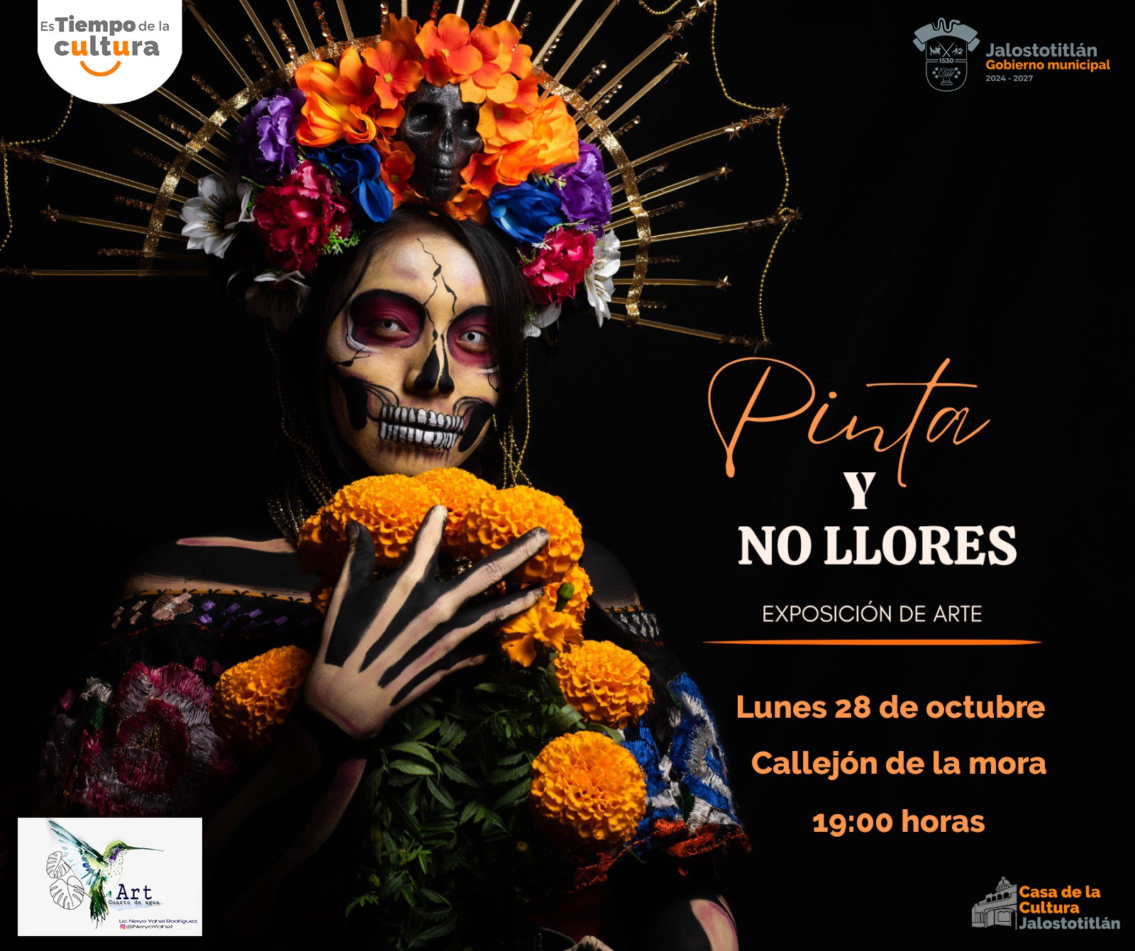 Ven y vive la magia del Día de Muertos a través del arte con la exposición «Pint…